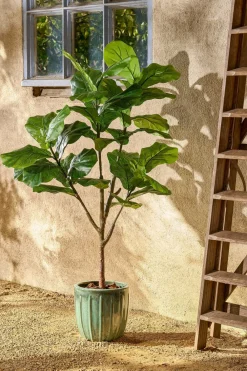 Mica Decorations - - ficus lyrata plante artificielle vert h150