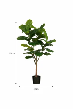 Mica Decorations - - ficus lyrata plante artificielle vert h150