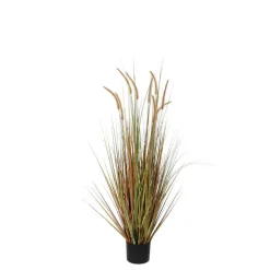 MICA Fleurs Et Plantes Artificielles | - Herbe panache dogtail en pot, vert H. 120 cm