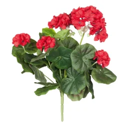 MICA Fleurs Et Plantes Artificielles | - Piquet geranium, rouge Ø 20 cm