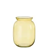 MICA - Vase Freda en verre jaune H.22xD.17cm Outlet