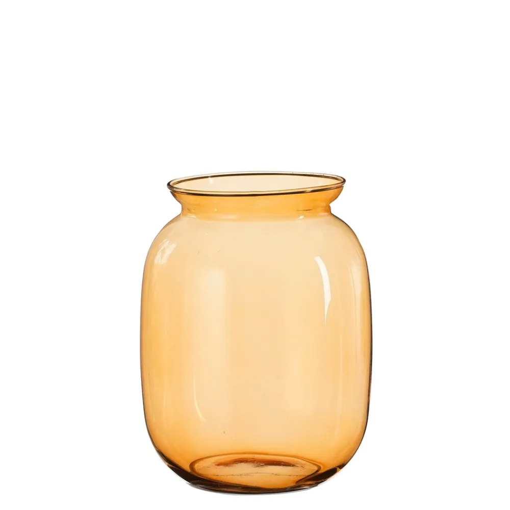 MICA Vases Et Coupes | - Vase Freda en verre or H.22xD.17cm