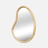 NA Miroir organique en bois de sapin 65cm épaisseur 3cm coloris turel idéal entrée. Chambre ou salle de bain Sale