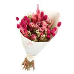 Naturalys Bouquets De Fleurs | - Bouquet de fleurs séchées : Trendy rose - H.50cm