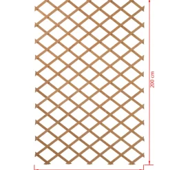 Nature - Palissade de jardin 100 x 200 cm bois l Online