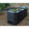 Nature Jardinage Écologique | - 3 silos composteurs noir capacité 1200 litres