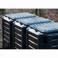 Nature Jardinage Écologique | - 3 silos composteurs noir capacité 1200 litres
