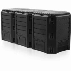 Nature Jardinage Écologique | - 3 silos composteurs noir capacité 1200 litres