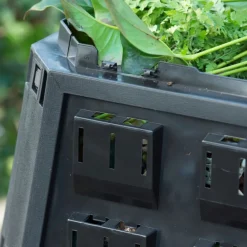 Nature Jardinage Écologique | - 3 silos composteurs noir capacité 1200 litres