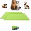 Neo Solvo Hygiène Et Soins | - Lot de 2 - tapis pour cochon d'inde et lapin en polaire 60 x 50 cm - polaire absorbant, lavable en machine, economique