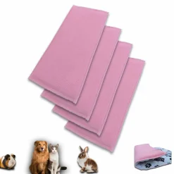 Neo Solvo Hygiène Et Soins | - Lot de 2 - tapis pour cochon d'inde et lapin en polaire 70 x 35 cm - absorbant, lavable en machine, economique