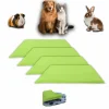 Neo Solvo - Lot de 4 - tapis pour cochon d'inde et lapin en polaire 60 x 50 cm - polaire absorbant, lavable en machine, economique