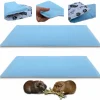 Neo Solvo Hygiène Et Soins | - Lot de 2 - tapis pour cochon d'inde et lapin en polaire 70 x 35 cm - polaire absorbant, lavable en machine, economique