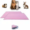 Neo Solvo - Lot de 2 - tapis pour cochon d'inde et lapin en polaire 60 x 50 cm - polaire absorbant, lavable en machine, economique New