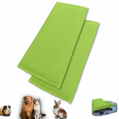Neo Solvo Hygiène Et Soins | - Lot de 2 - tapis pour cochon d'inde et lapin en polaire 120 x 60 cm - polaire absorbant, lavable en machine, economique