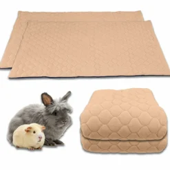Neo Solvo Hygiène Et Soins | - Lot de 2 - tapis qui remplace la litière pour cochon d'inde et lapin - absorbant, imperméable, passe en machine 105 x 70 cm