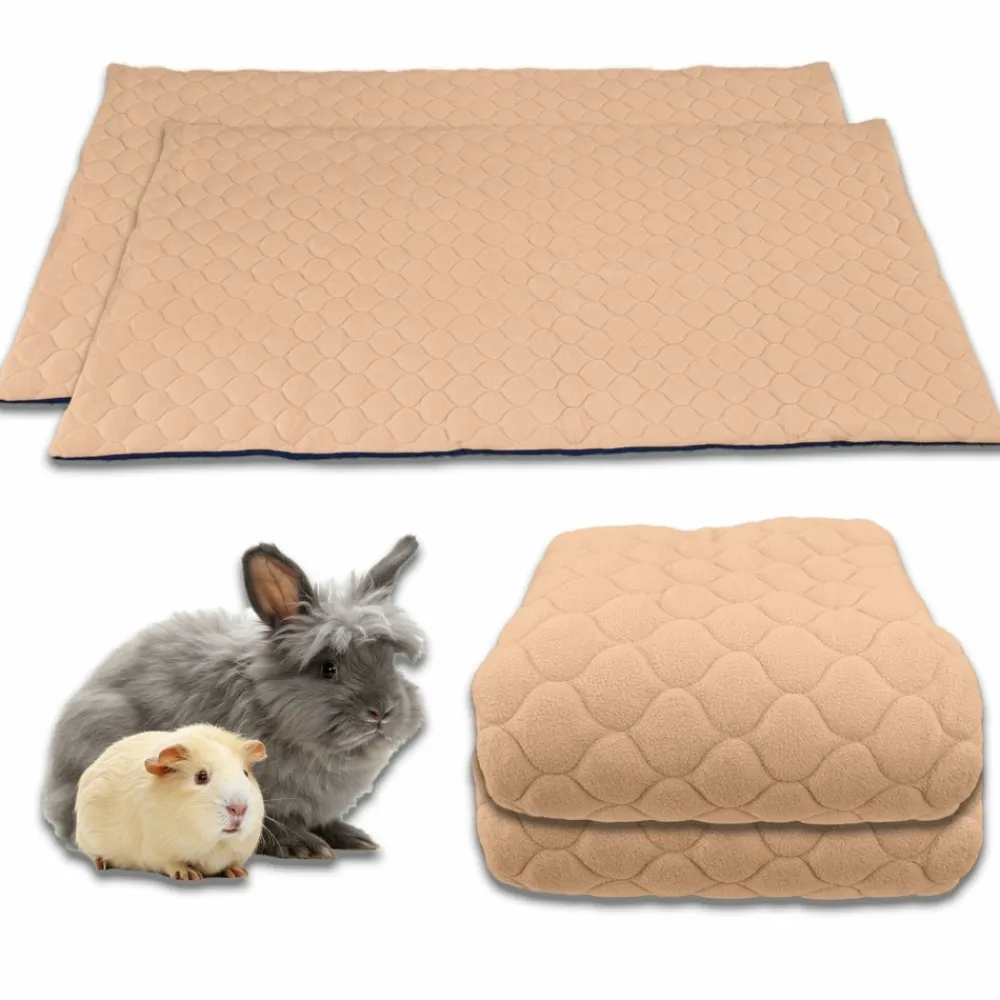 Neo Solvo - Lot de 2 - tapis qui remplace la litière pour cochon d'inde et lapin - absorbant, imperméable, passe en machine 120 x 60 cm Hot