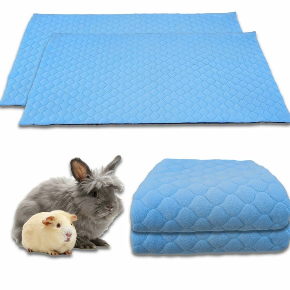 Neo Solvo Hygiène Et Soins | - Lot de 2 - tapis qui remplace la litière pour cochon d'inde et lapin - absorbant, imperméable, passe en machine 60 x 50 cm