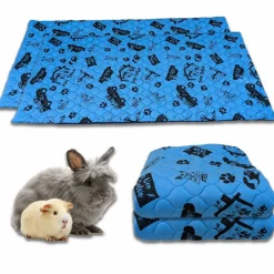 Neo Solvo Hygiène Et Soins | - Lot de 2 - tapis qui remplace la litière pour cochon d'inde et lapin - absorbant, imperméable, passe en machine 60 x 50 cm