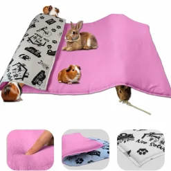 Neo Solvo - Tapis pour cochon d'inde et lapin en polaire - 140 x 70 cm - polaire absorbant, lavable en machine, economique et ecologique Online