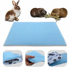 Neo Solvo - Tapis pour cochon d'inde et lapin en polaire - 60 x 50 cm - polaire absorbant, lavable en machine, economique et ecologique New