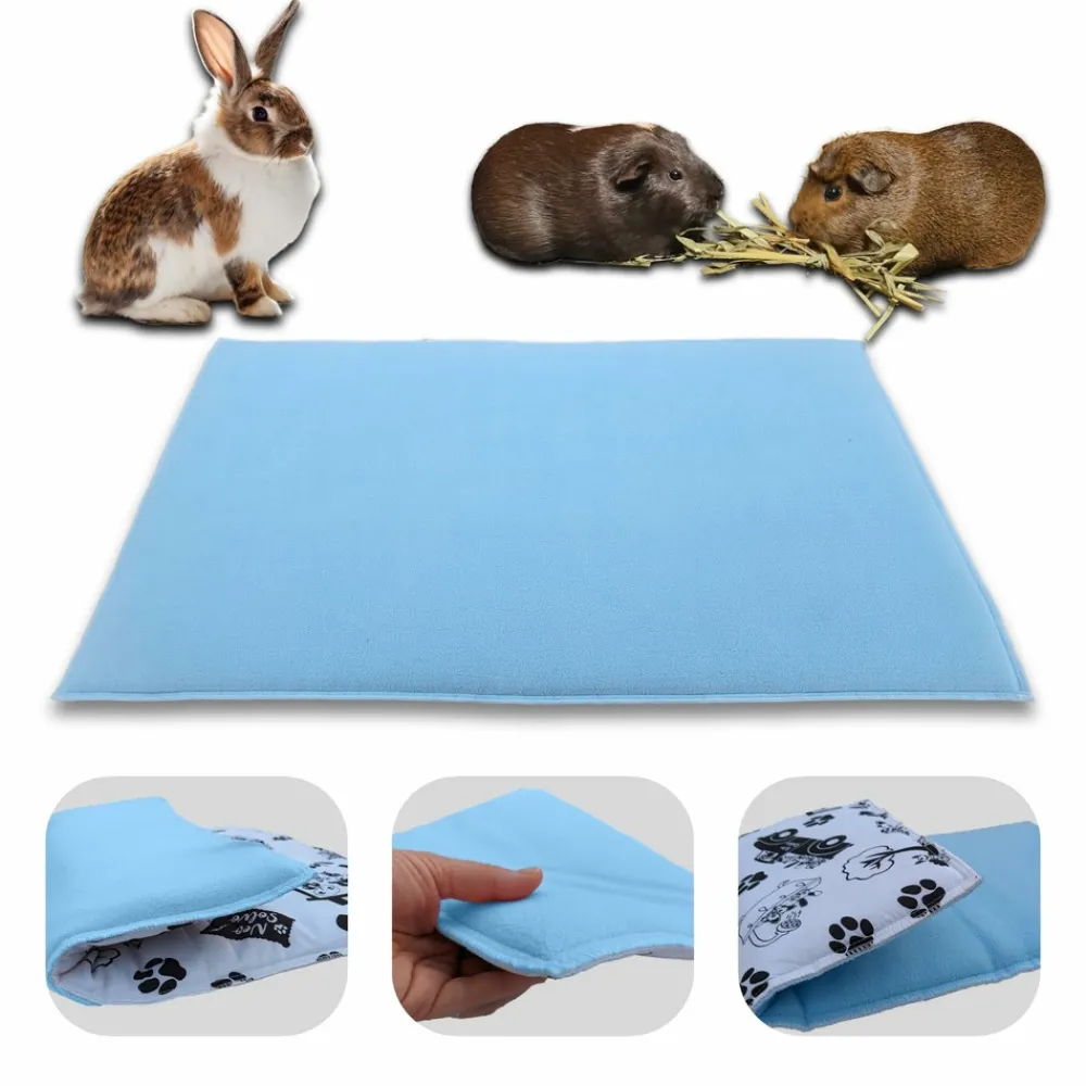 Neo Solvo - Tapis pour cochon d'inde et lapin en polaire - 60 x 50 cm - polaire absorbant, lavable en machine, economique et ecologique New