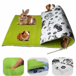 Neo Solvo - Tapis pour cochon d'inde et lapin en polaire - 105 x 70 cm - polaire absorbant, lavable en machine, economique et ecologique Hot