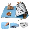 Neo Solvo Hygiène Et Soins | - Tapis pour cochon d'inde et lapin en polaire - 105 x 70 cm - polaire absorbant, lavable en machine, economique et ecologique