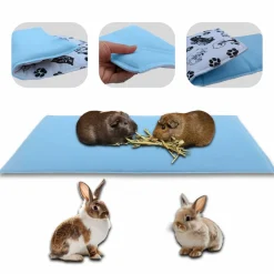 Neo Solvo Hygiène Et Soins | - Tapis pour cochon d'inde et lapin en polaire - 70 x 35 cm - polaire absorbant, lavable en machine, economique et ecologique