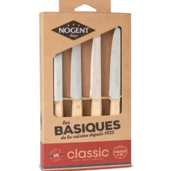 NA Nogent 3 etoiles coffret de 4 couteaux de table hêtre - 00086 v Online