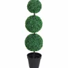 Outsunny - Buis vert artificiel topiaire artificielle dim. Ø 30 x 112H cm Outlet