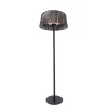OutTrade - Chauffage halogène extérieur ARTIX CORDA 2100 en acier brun - D.60 cm New
