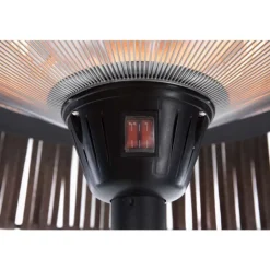 OutTrade - Chauffage halogène extérieur ARTIX CORDA 2100 en acier brun - D.60 cm New