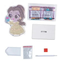 Oz International Décoration Créative | - Kit de diamant pour figurine belle en bois de 15 cm