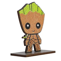 Oz International Décoration Créative | - Kit de figurines à strass groot en bois de 15 cm