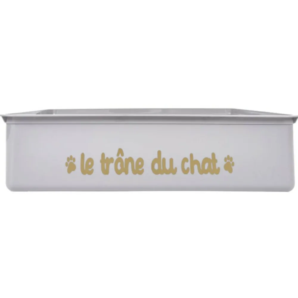 Paris Prix Hygiène Et Soins | - Bac à litière & pelle "chat" 42cm gris