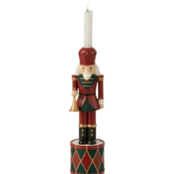Paris Prix Bougies, Senteurs Et Bien-Être | - Bougeoir de noël "casse-noisette" 32cm rouge