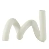 Paris Prix - Bougeoir design céramique "torsia" 25cm blanc