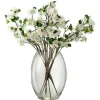 Paris Prix - Bouquet de fleurs artificielles en vase "floraison" 90cm blanc Outlet