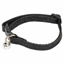 Paris Prix - Collier pour chat avec grelot "glitter" 30cm noir Discount