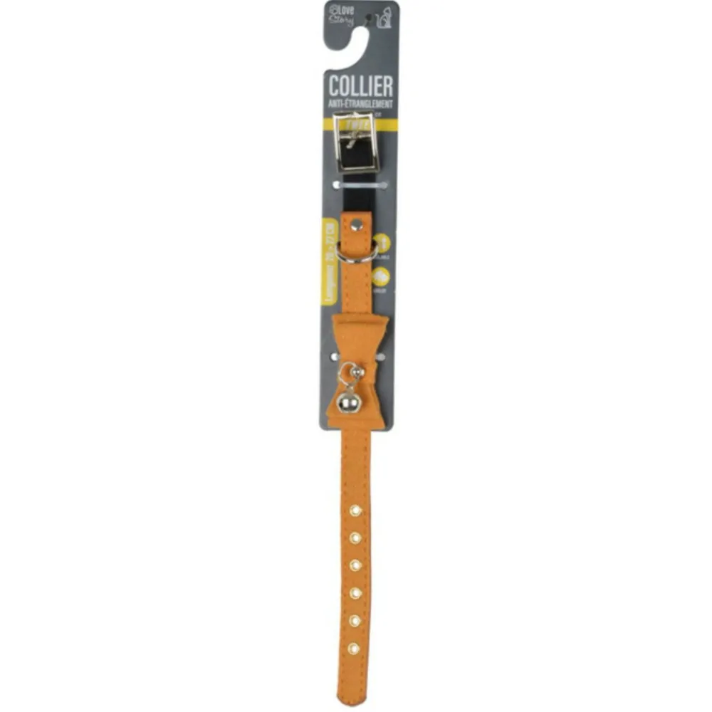 Paris Prix Colliers Et Laisses Pour Chats | - Collier pour chat "anti etranglement" 27cm moutarde