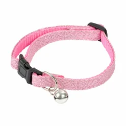 Paris Prix Colliers Et Laisses Pour Chats | - Collier pour chat avec grelot "glitter" 30cm rose