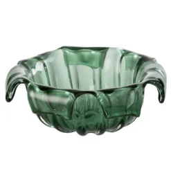 Paris Prix Objets De Décoration | - Coupelle design en verre "retro" 28cm vert
