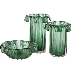 Paris Prix Objets De Décoration | - Coupelle design en verre "retro" 28cm vert