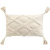 Paris Prix Objets De Décoration | - Coussin déco tufté à pompons "inca" 30x50cm beige