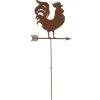 Paris Prix Objets De Décoration | - Décoration de jardin "girouette" 120cm marron rouille