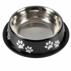 Paris Prix Gamelles Et Autres Accessoires | - Gamelle antidérapante chien & chat "pattes" 21cm noir