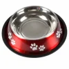 Paris Prix - Gamelle antidérapante chien & chat "pattes" 25cm rouge Sale