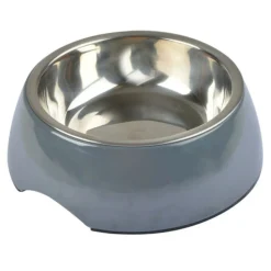 Paris Prix - Gamelle pour chien & chat "bol inox" 17cm anthracite Online