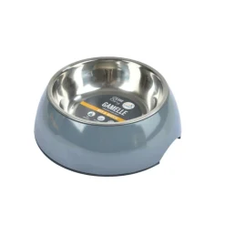 Paris Prix - Gamelle pour chien & chat "bol inox" 17cm anthracite Online